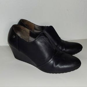 Wedge booties balck 9